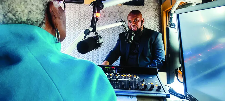 Outside broadcast radio session